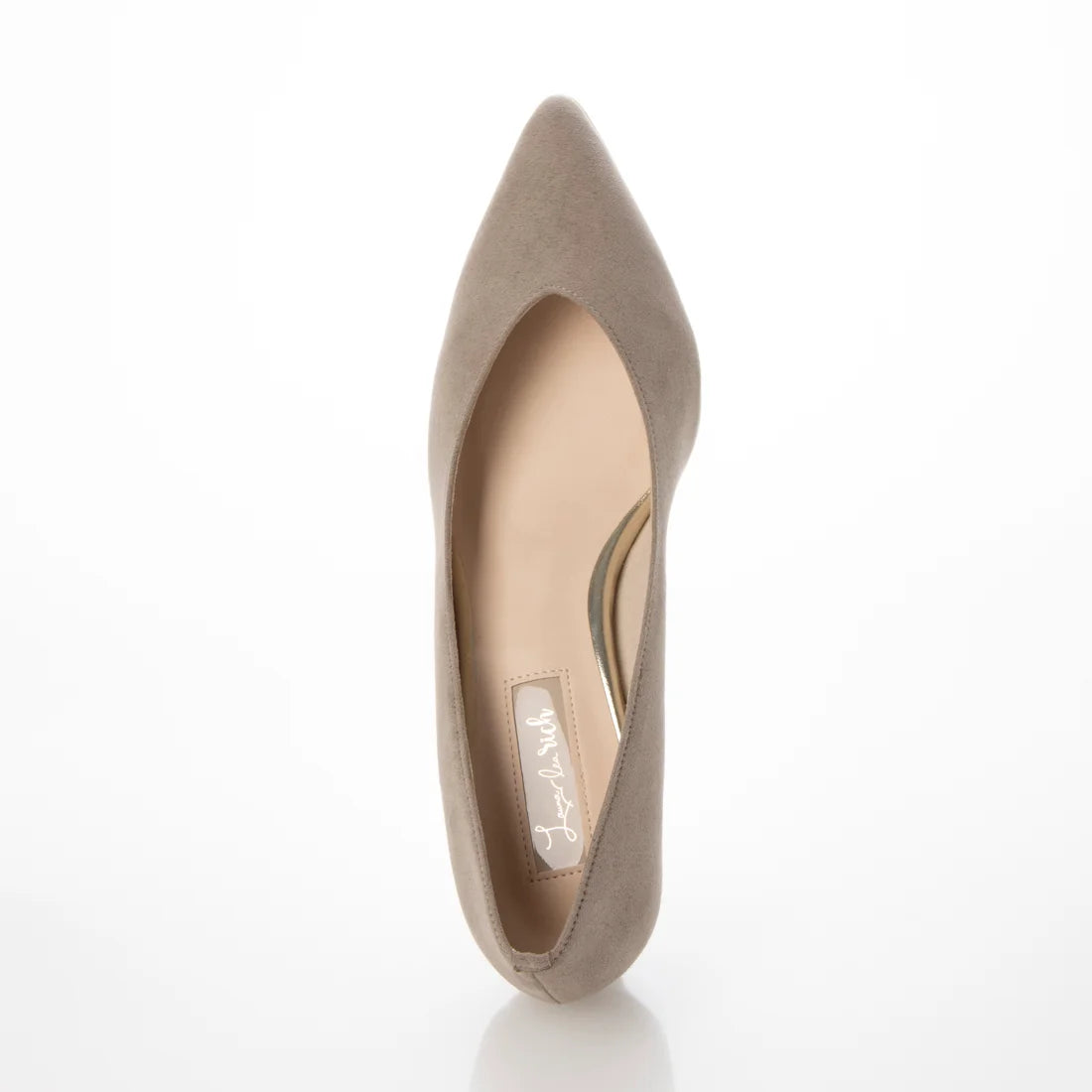 日本製 Launa Lea Rich 5cm Gold Line高跟鞋 (80009D) (米灰色 S / Greige S)