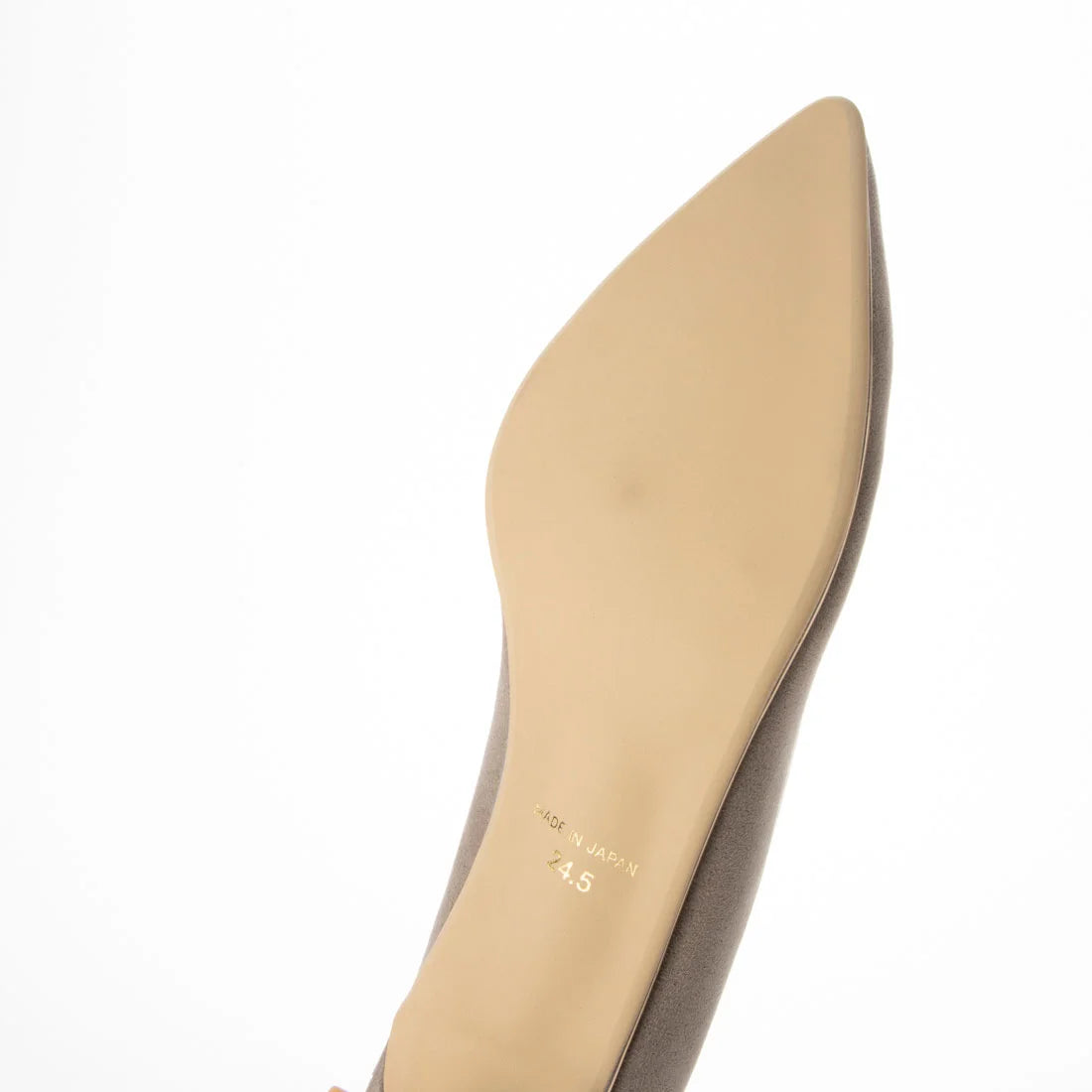 日本製 Launa Lea Rich 5cm Gold Line高跟鞋 (80009D) (米灰色 S / Greige S)