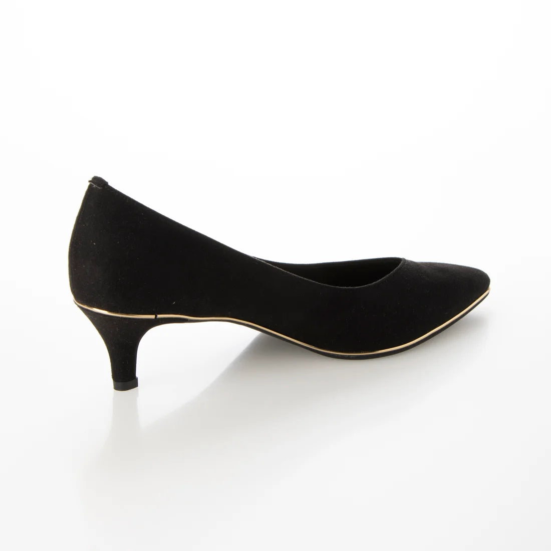 日本製 Launa Lea Rich 5cm Gold Line高跟鞋 (80009) (黑色 S / Black S)