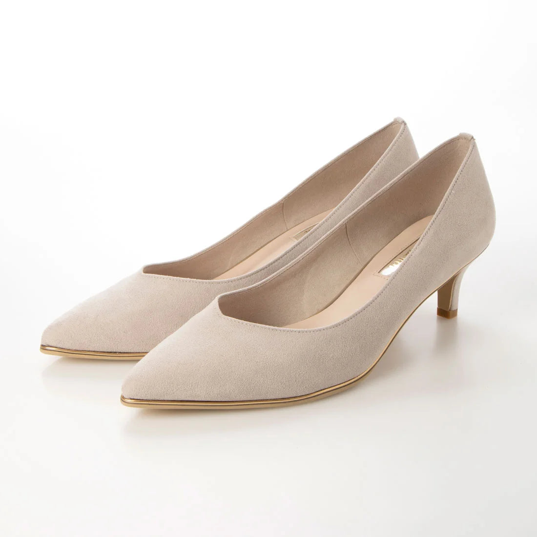 日本製 Launa Lea Rich 5cm Gold Line高跟鞋 (80009D) (L 米色 S / L Beige S)