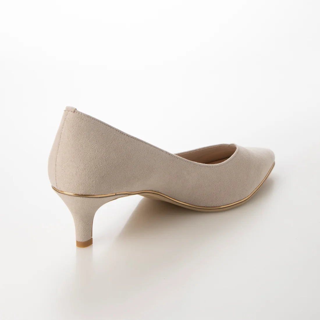 日本製 Launa Lea Rich 5cm Gold Line高跟鞋 (80009D) (L 米色 S / L Beige S)