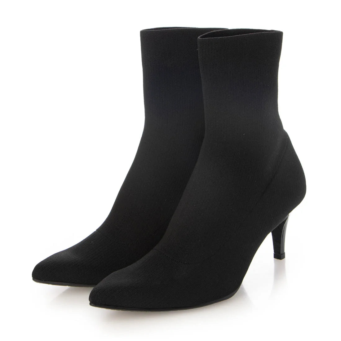 日本製 Launa lea 針織尖頭短靴 (0543) (Black Z)