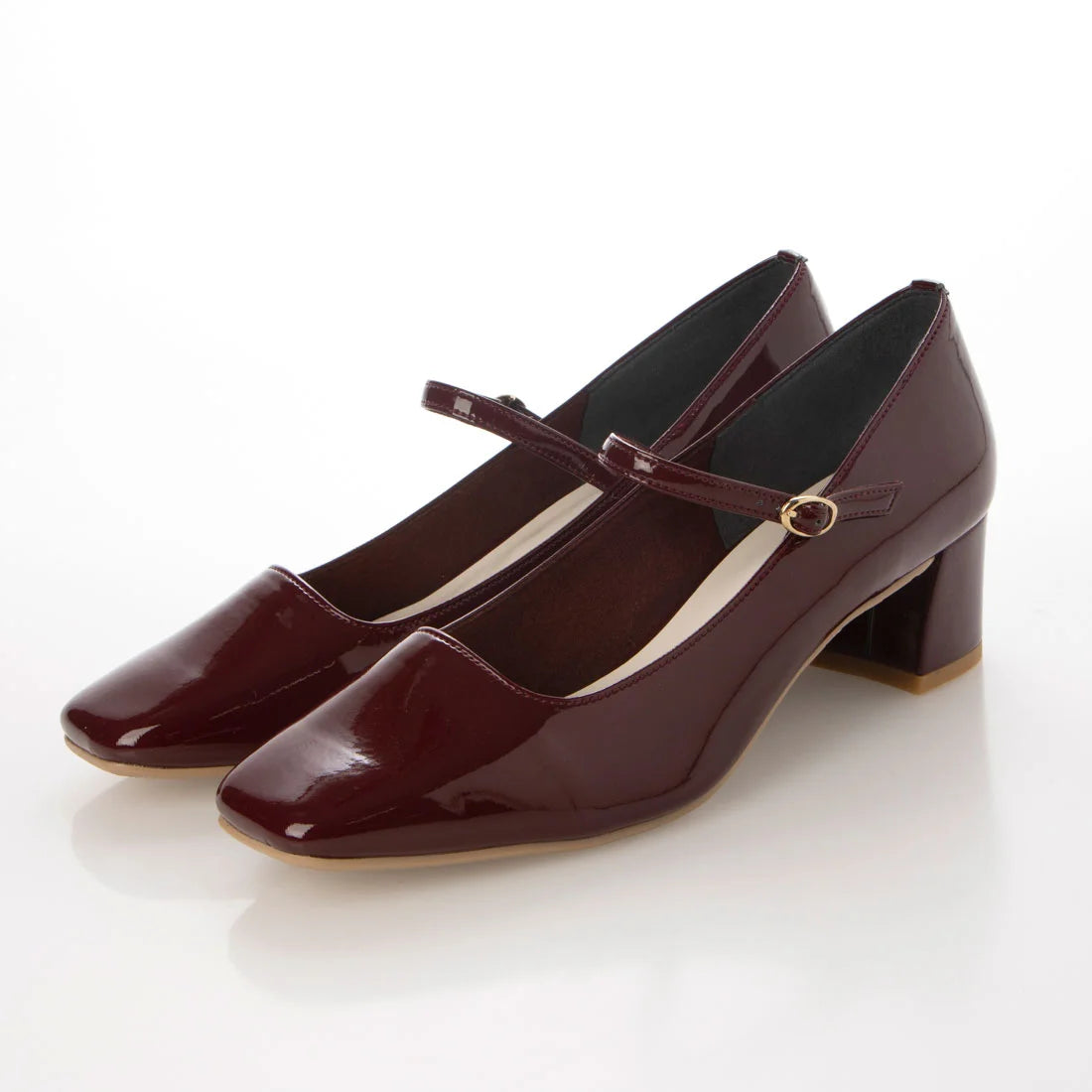 日本製 Launa lea Square 至 Mary Jane 高跟鞋 (0533)(Bordeaux E)