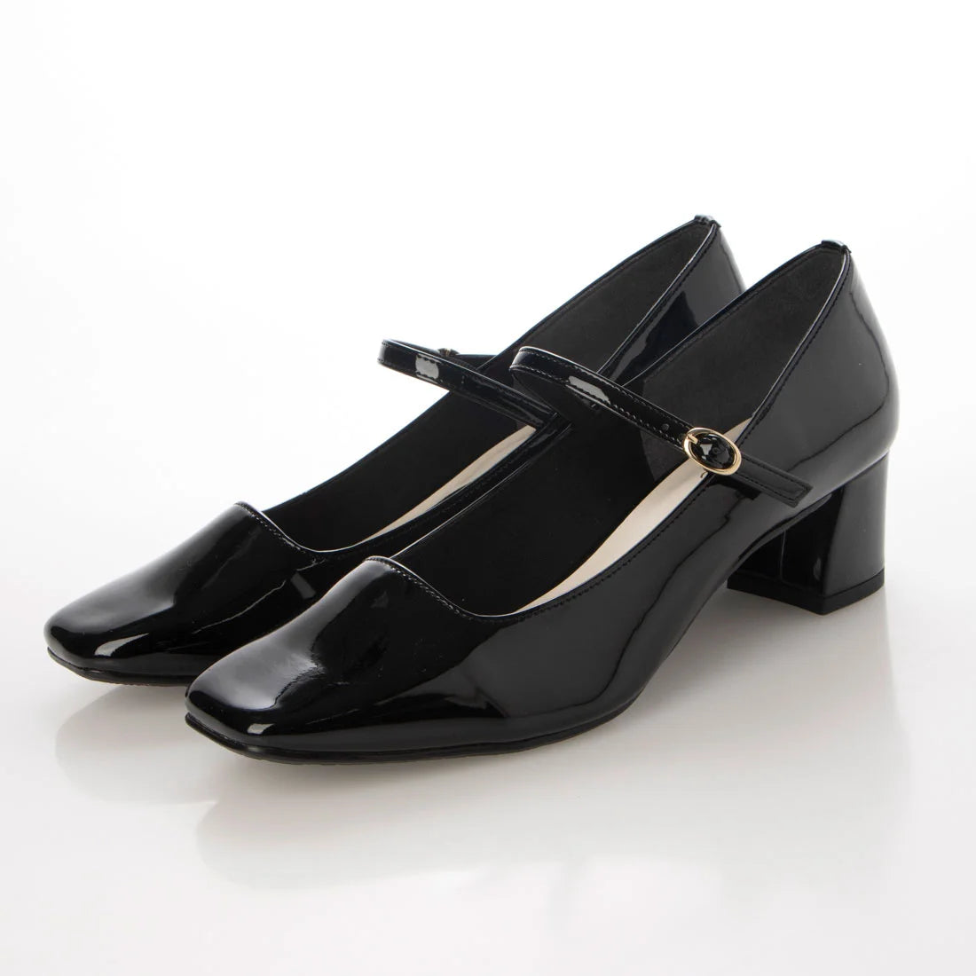 日本製 Launa lea 方頭瑪麗珍鞋 (0533) (Black E)