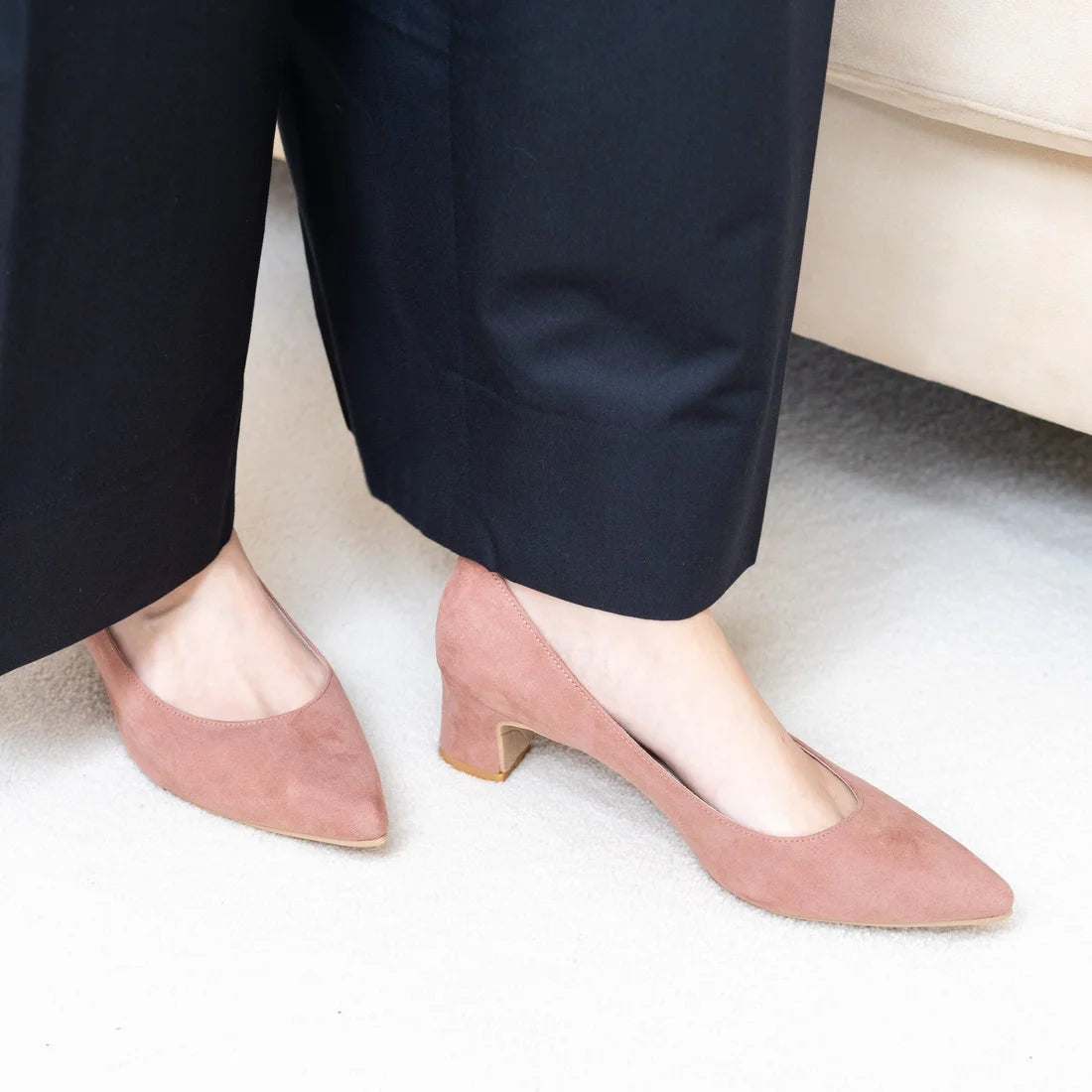 日本製 Launa lea 厚跟淺口鞋 (0486)(PK beige S)