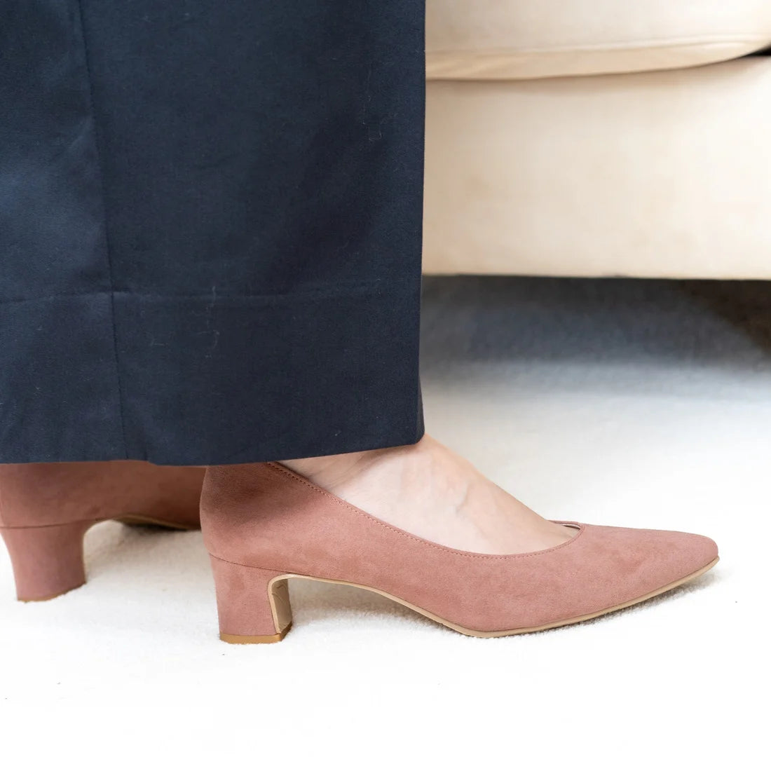日本製 Launa lea 厚跟淺口鞋 (0486)(PK beige S)