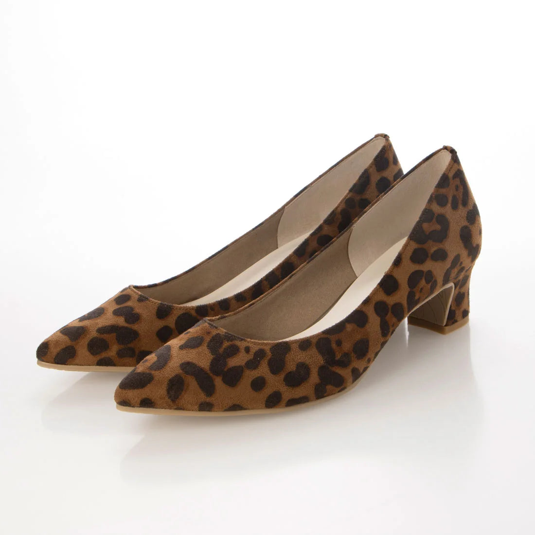 日本製 Launa lea 厚跟淺口鞋 (0486) (Leopard S)