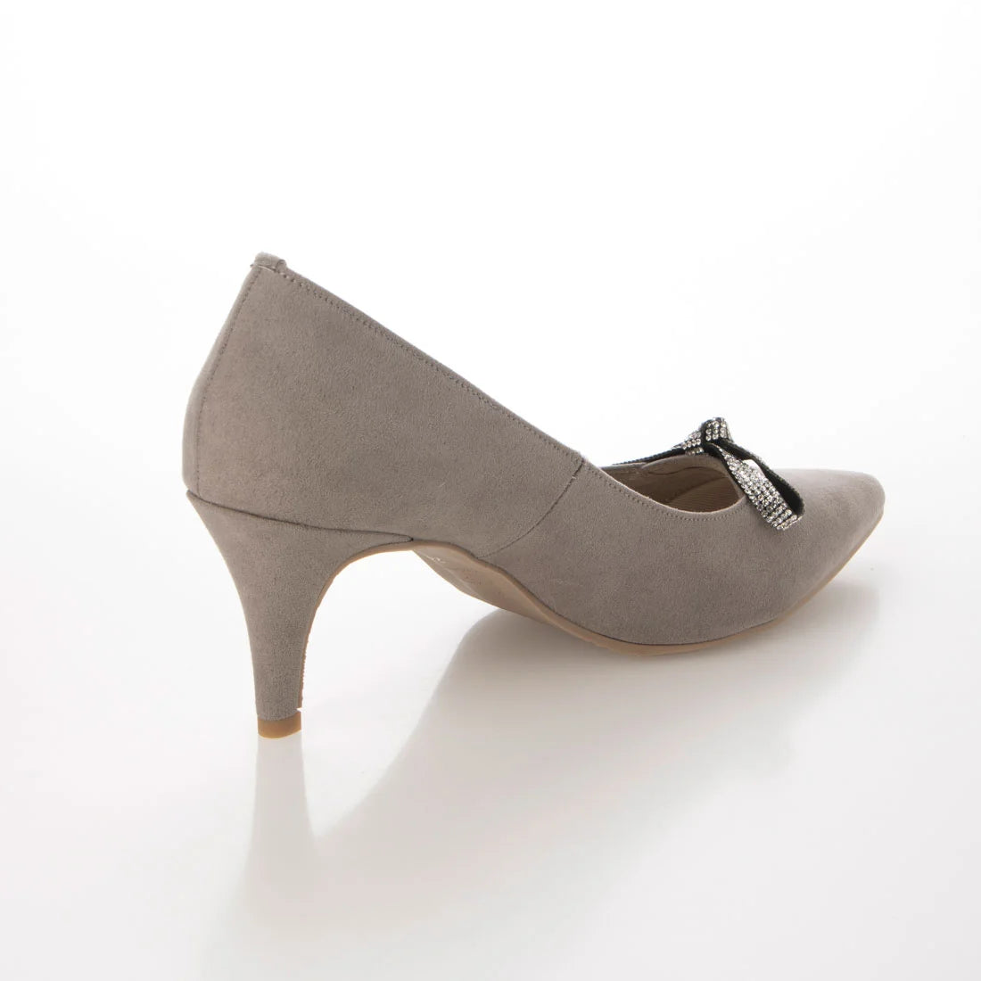 日本製 Launa lea Bijou 絲帶尖頭高跟鞋 (0531)(Grey S)