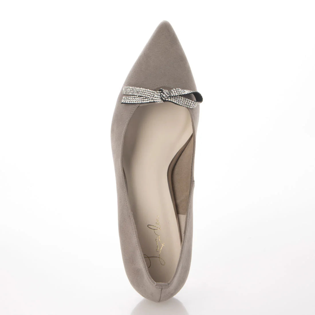 日本製 Launa lea Bijou 絲帶尖頭高跟鞋 (0531)(Grey S)