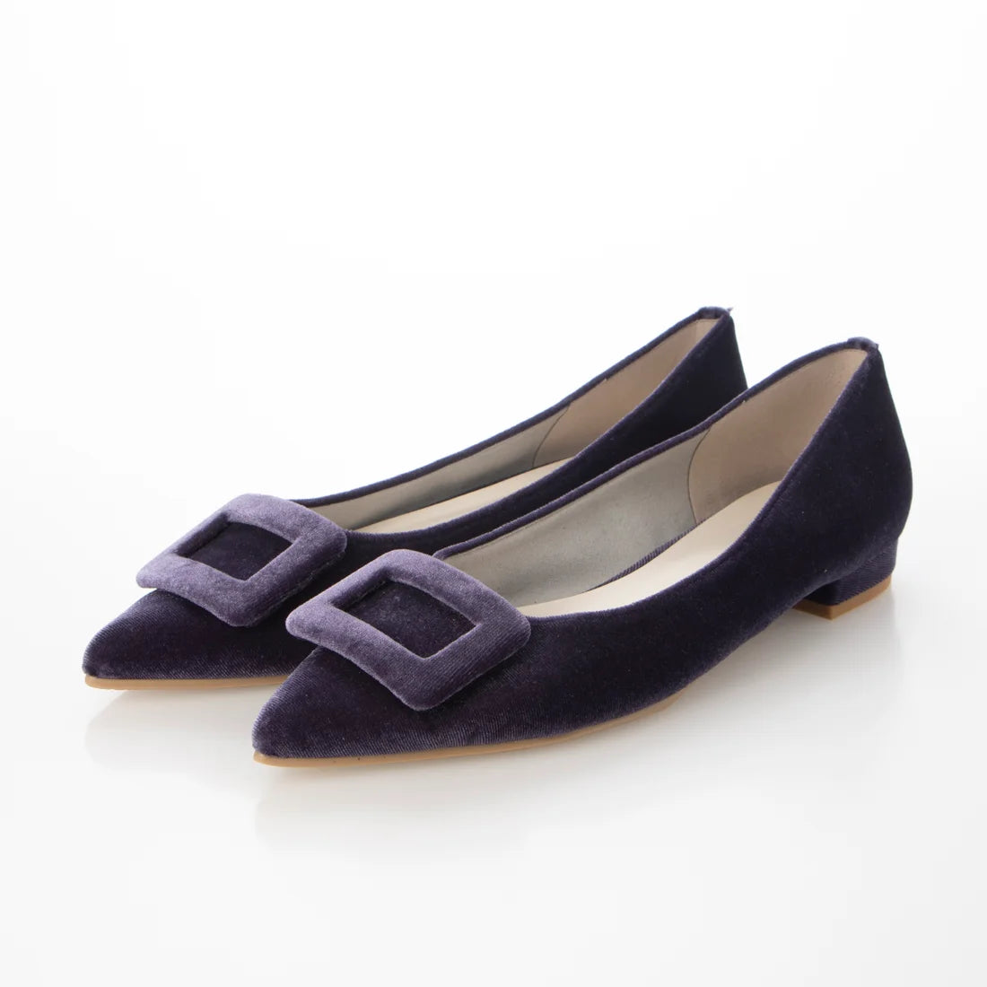 日本製Launa lea 帶扣尖頭高跟鞋 (459A) (Purple Z)(パープルZ)