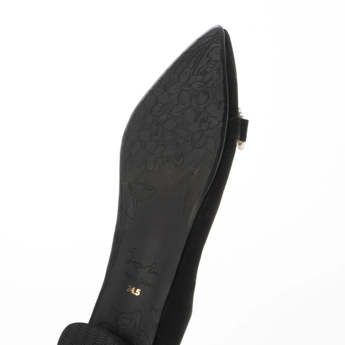 日本製 Launa lea Bijou 絲帶尖頭高跟鞋 (0529) (Black S)