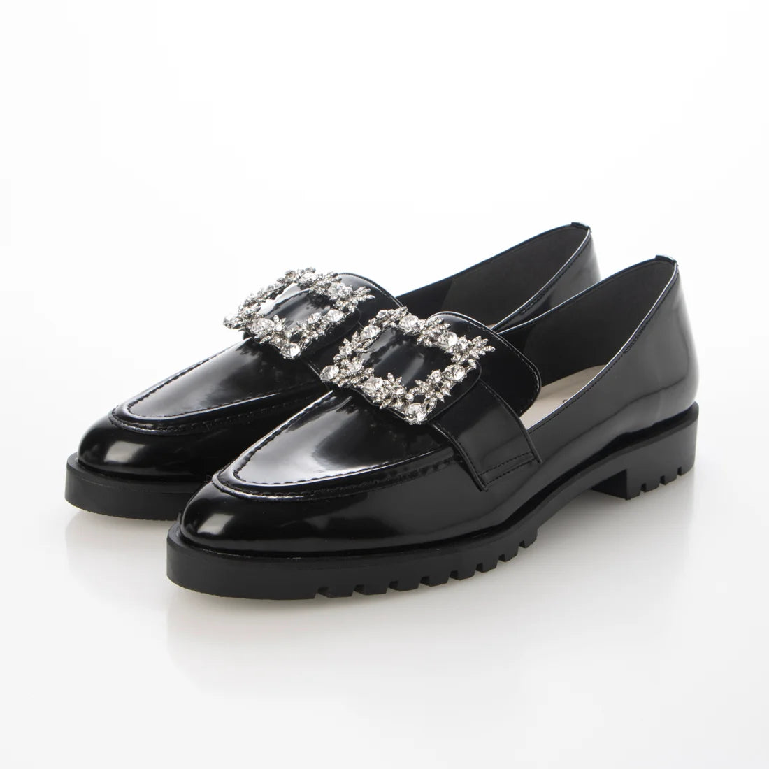 日本製 Launa lea Bijou 搭扣厚底樂福鞋 (SP030) (Black)