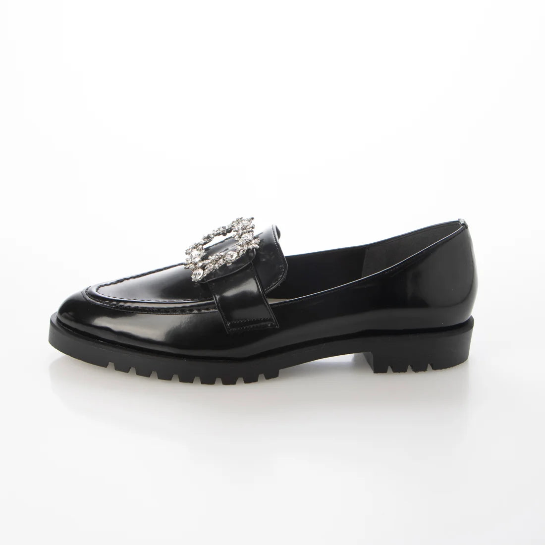 日本製 Launa lea Bijou 搭扣厚底樂福鞋 (SP030) (Black)