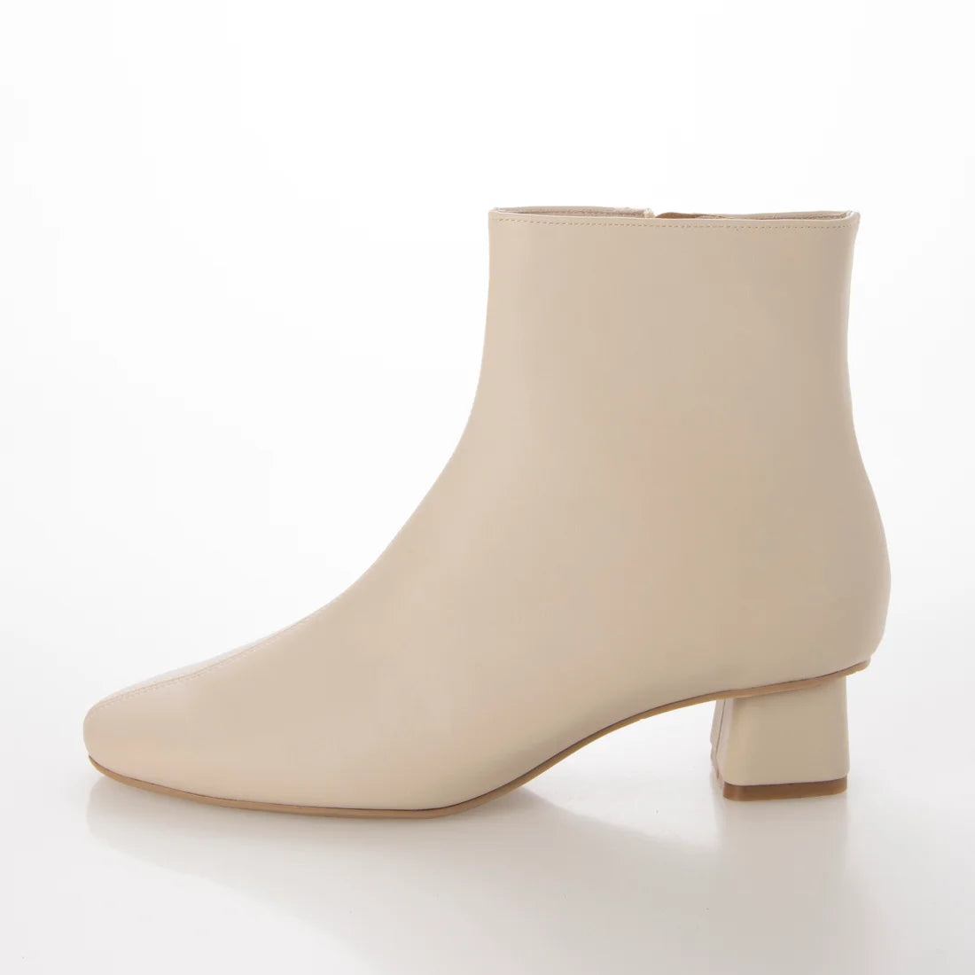日本製Launa lea方頭短靴(549)(Ivory)