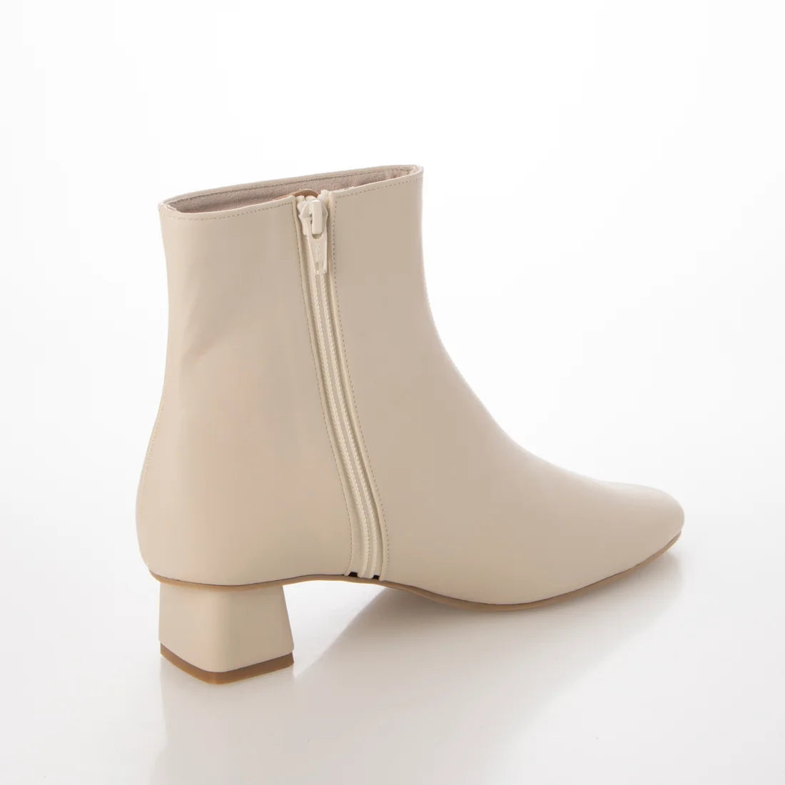 日本製Launa lea方頭短靴(549)(Ivory)