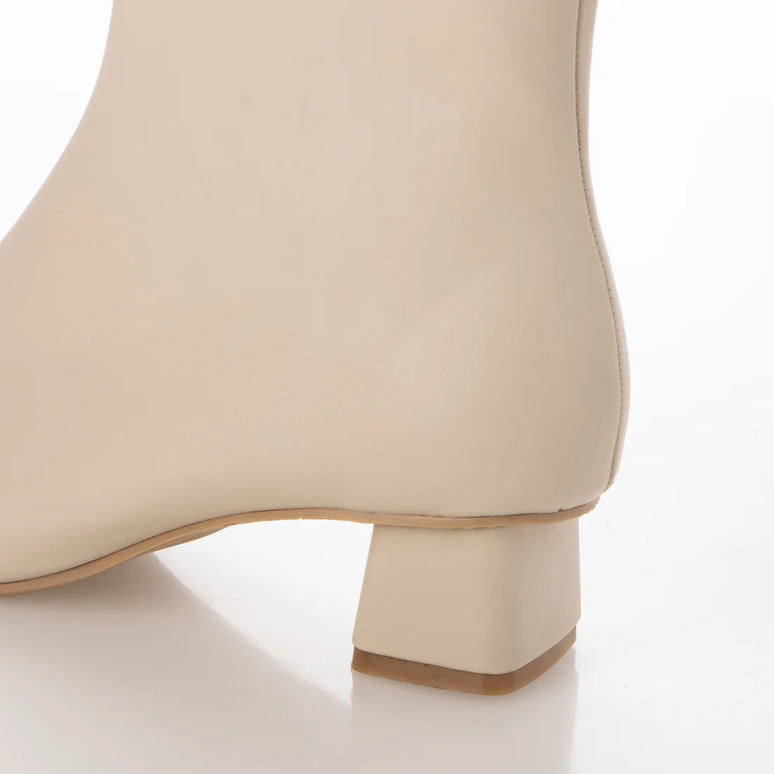 日本製Launa lea方頭短靴(549)(Ivory)