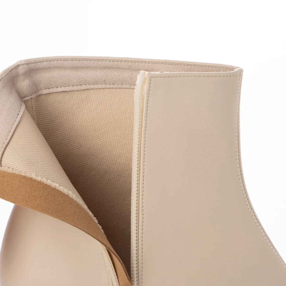 日本製Launa lea方頭短靴(549)(Ivory)