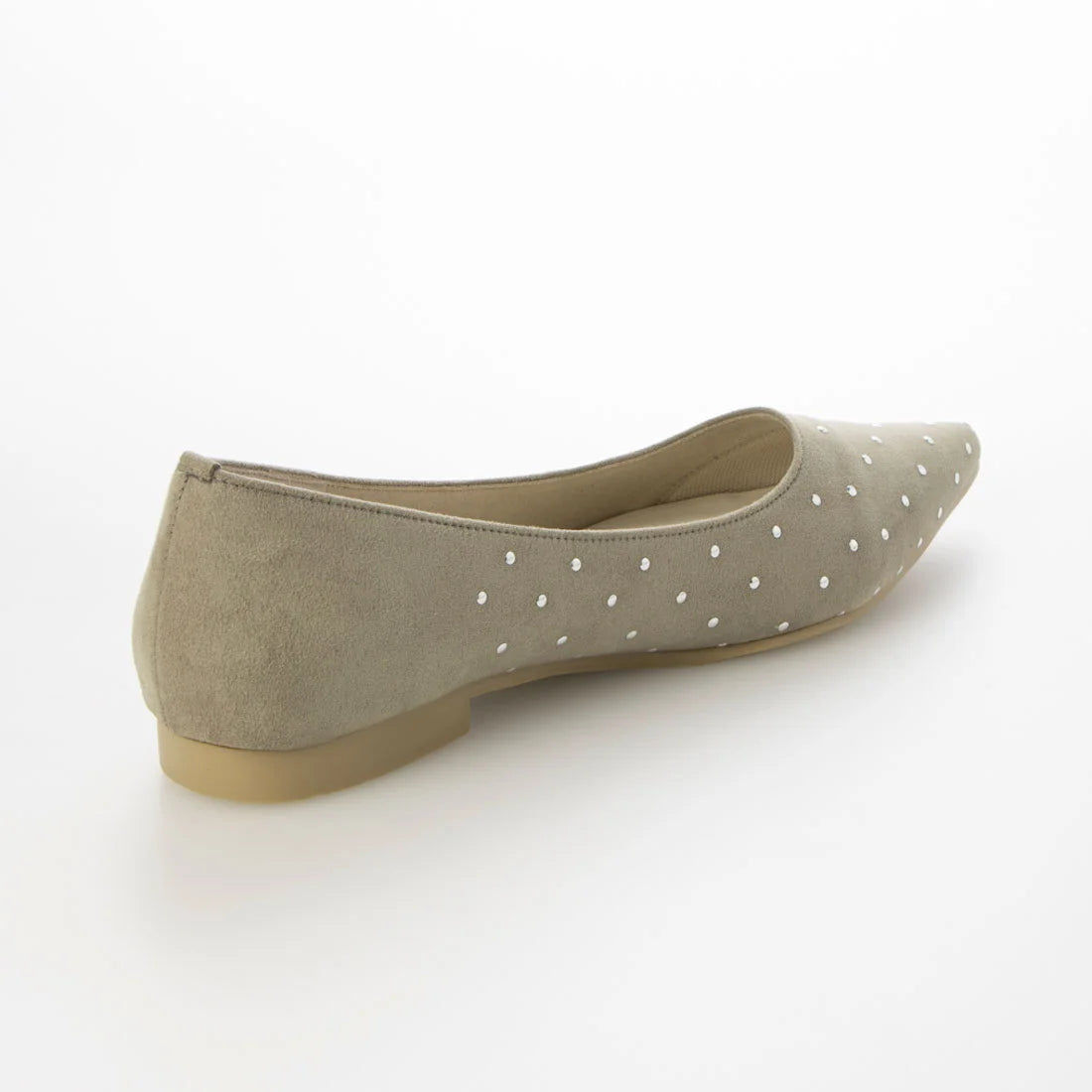 日本製 Launa lea 鉚釘尖頭高跟鞋 (538)(Khaki S)(カーキS)