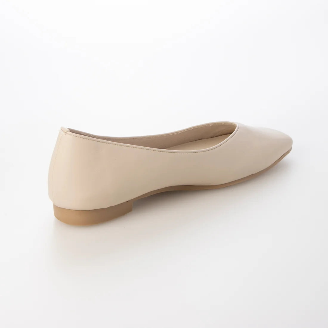 日本製 Launa Lea 方頭平底鞋 (558) (象牙色 / Ivory)