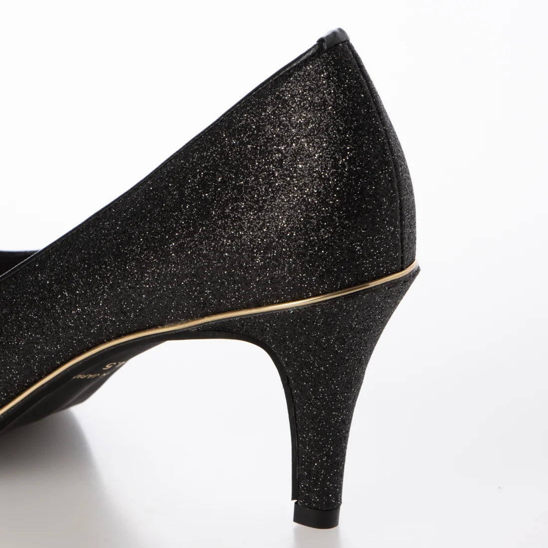 日本製 Launa Lea Rich 7cm Gold Line高跟鞋 (80001E) (黑色 Z/C / Black Z/C)