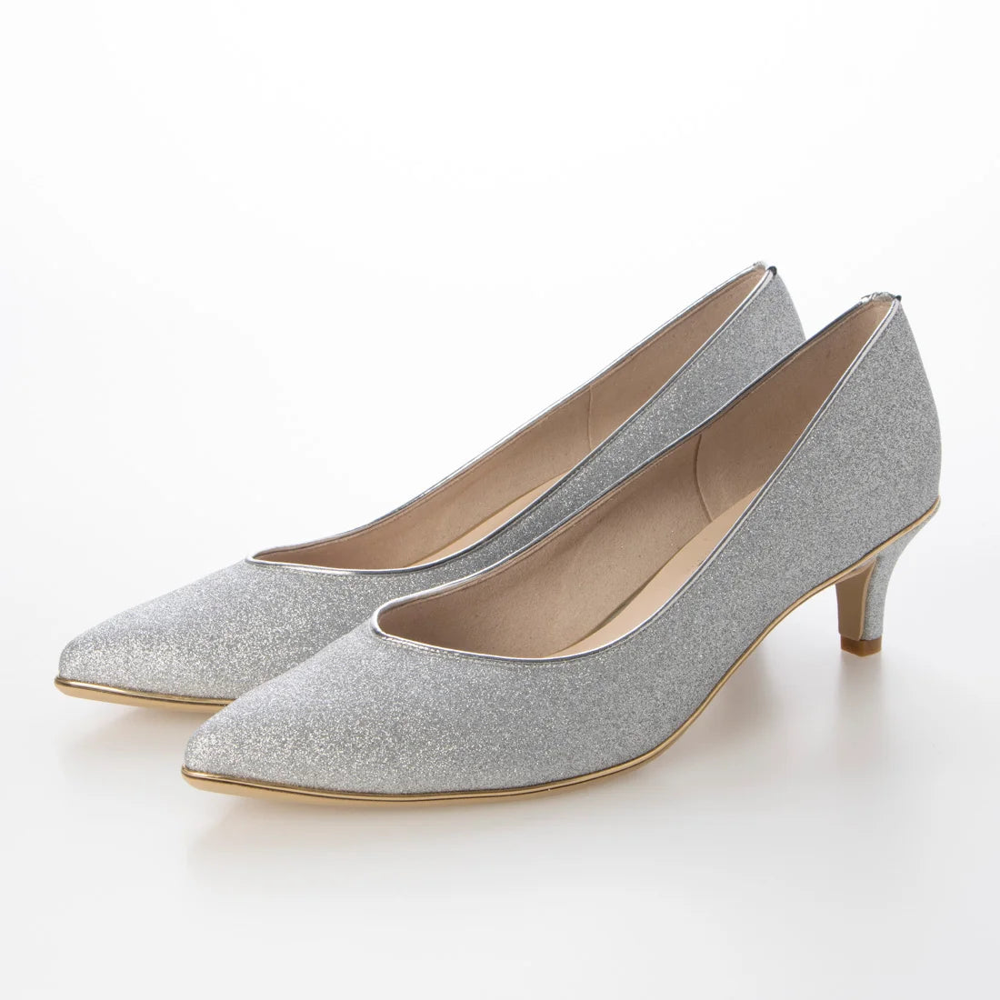 日本製 Launa Lea Rich 5cm Gold Line高跟鞋 (80009E) (銀色 Z/C / Silver Z/C)