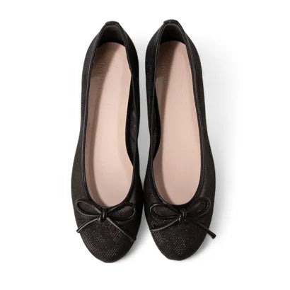 日本製 Launa lea 圓頭透視芭蕾鞋 ( B1612A ) (黑色/Black)