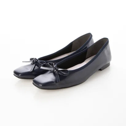 日本製 Launa lea 方頭芭蕾晴雨鞋 ( RB7002A ) (深藍/Navy)