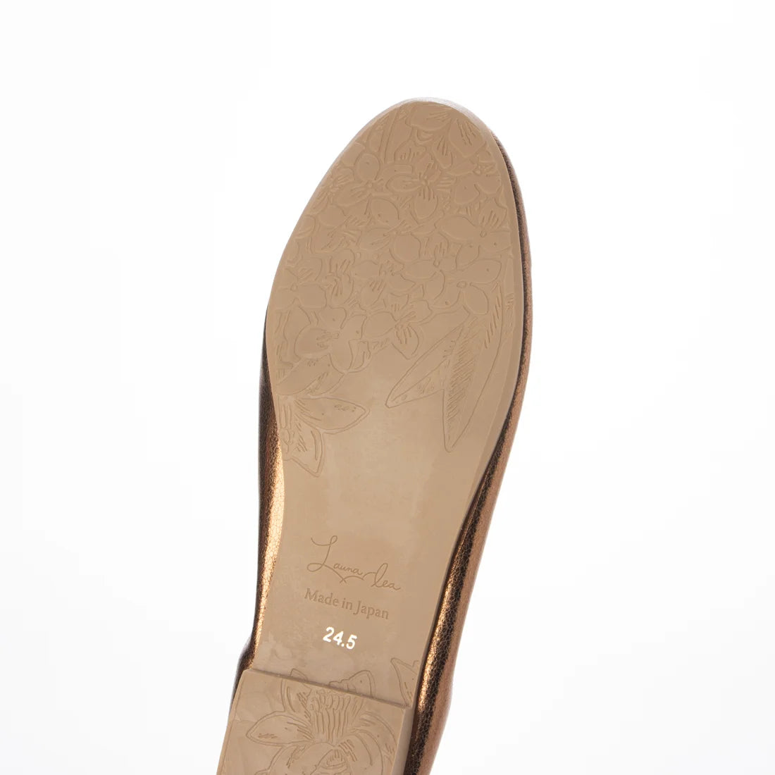 日本製 Launa lea ballet 金屬圓頭芭蕾舞鞋 (B3004)(Brown)