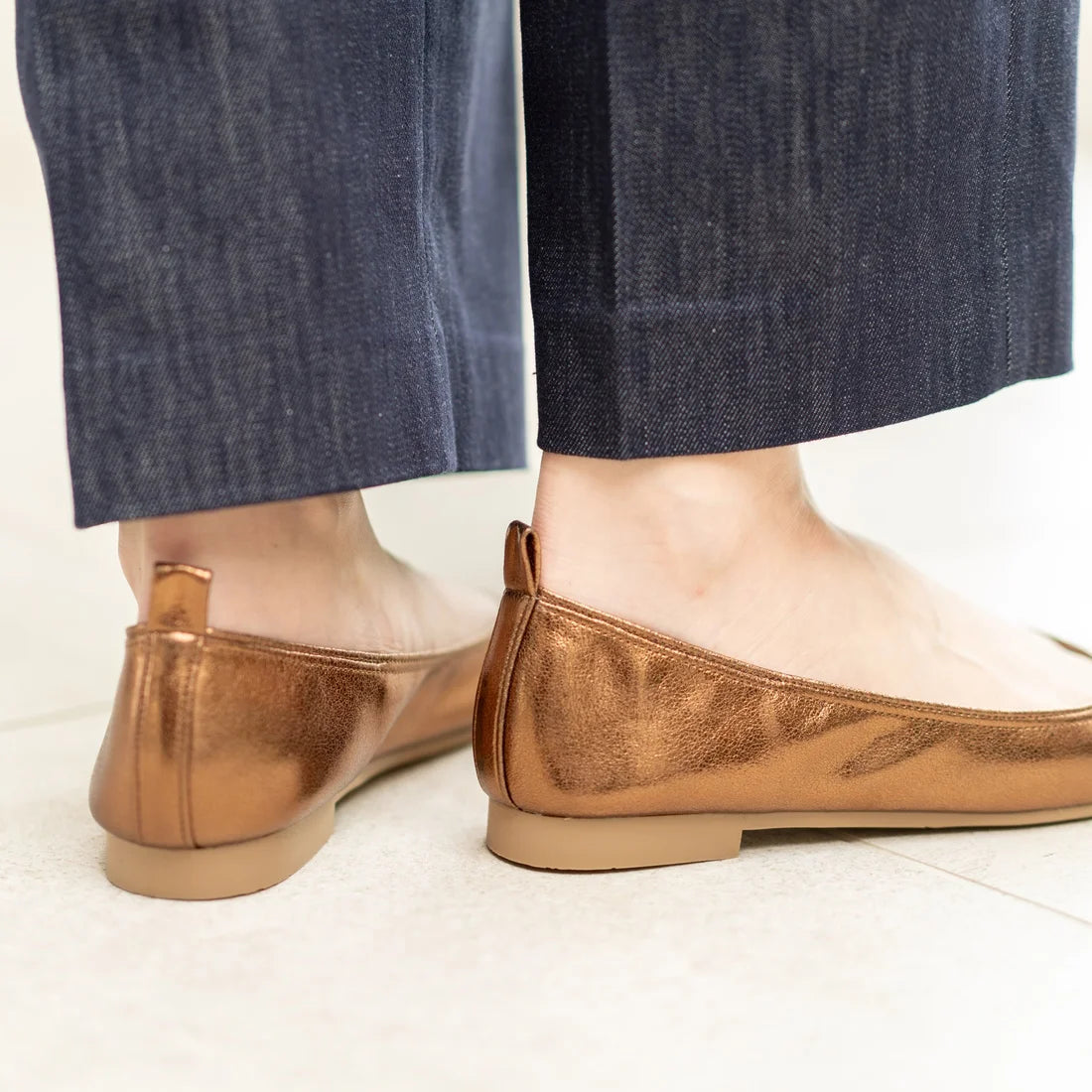 日本製 Launa lea ballet 金屬圓頭芭蕾舞鞋 (B3004)(Brown)