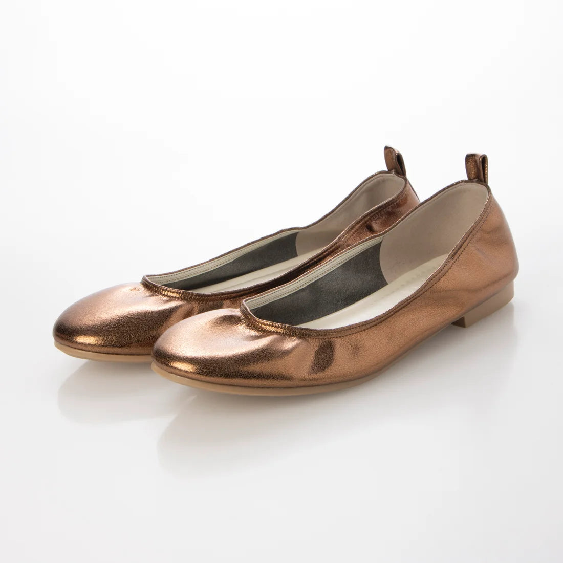 日本製 Launa lea ballet 金屬圓頭芭蕾舞鞋 (B3004)(Brown)
