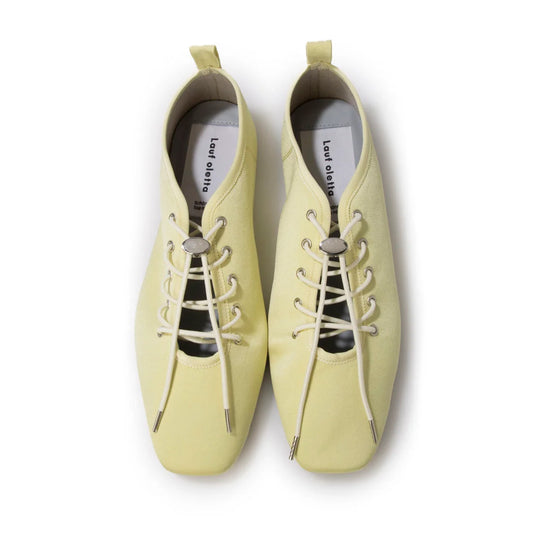 日本製 Lauf Oletta 柔軟繫帶芭蕾鞋 (LH106 lime-Z) (黃色)
