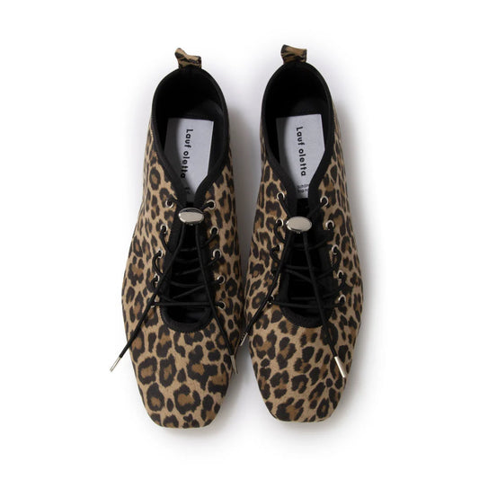 日本製 Lauf Oletta 柔軟繫帶芭蕾鞋 (LH106 LEOPARD-S) (豹紋)