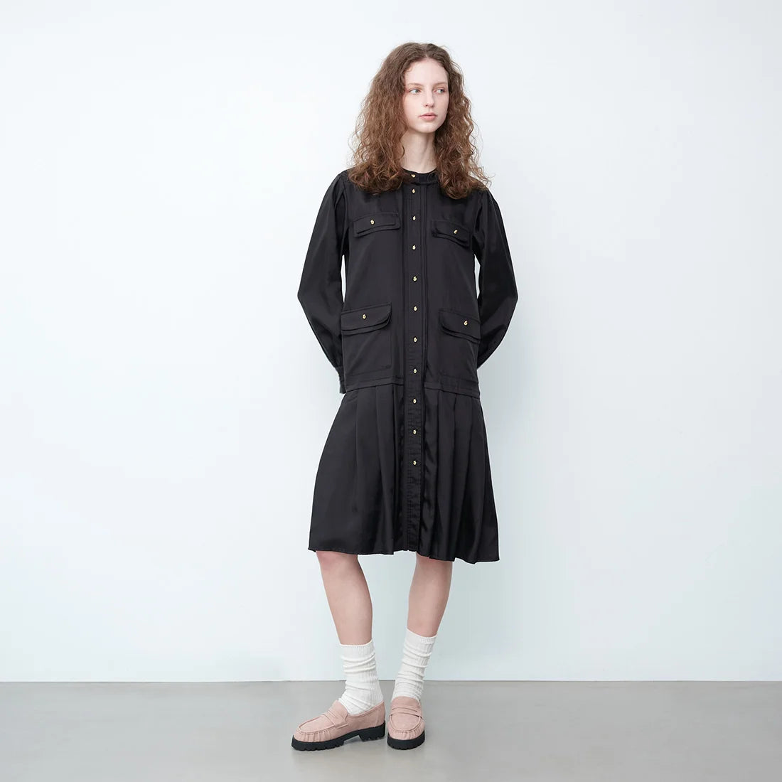 【新品預訂】Launa lea 厚底褶皺樂福鞋(S155) (粉色 S/ Pink S)