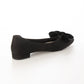 日本製 Launa Lea 絲絨蝴蝶結平底鞋 (460C)(黑色 S / Black S)