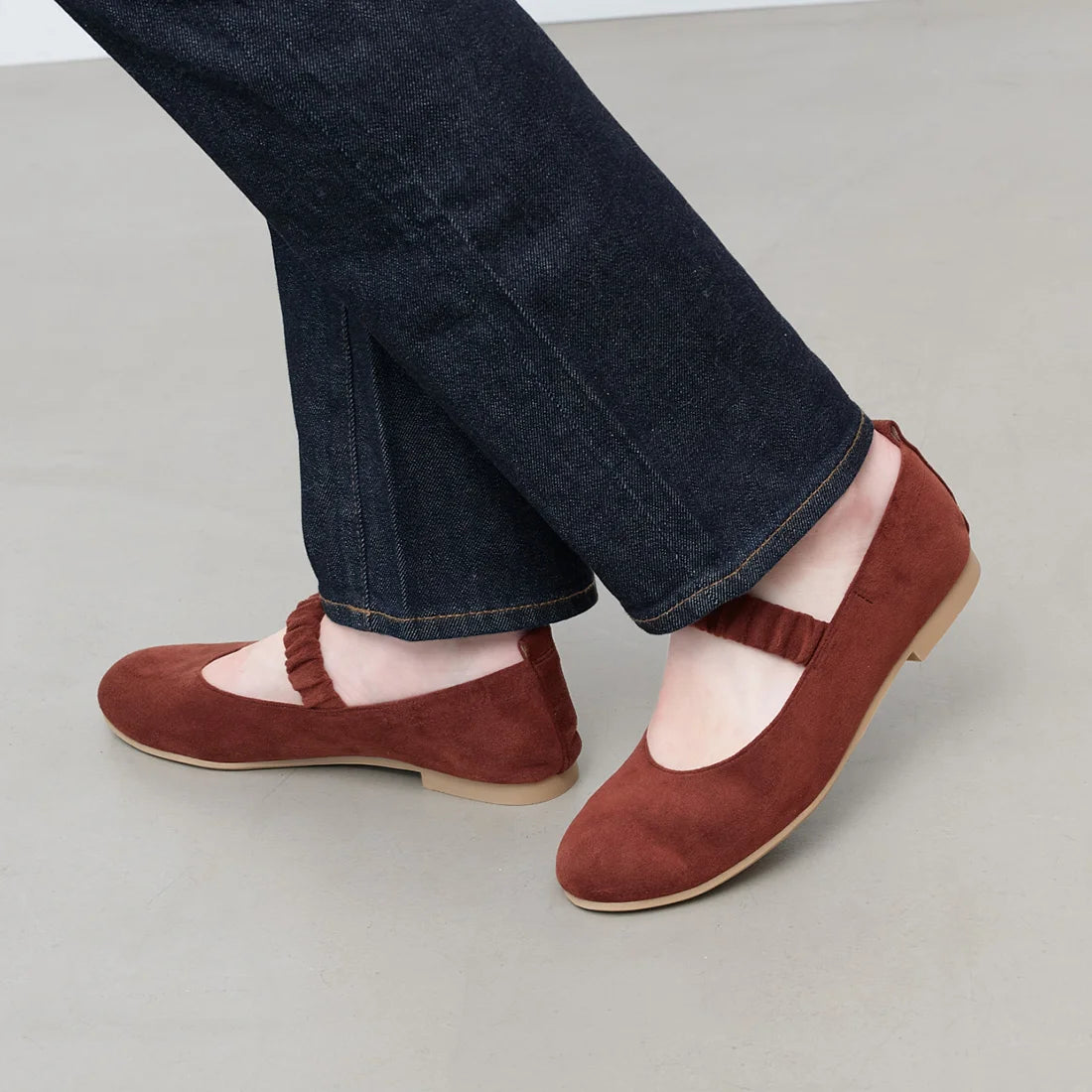 【新品預訂】Launa lea Mary Jane軟質芭蕾鞋 (B3005A) （棕色S / Brown S)