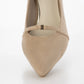 【新品預訂】日本製 Launa Lea 5cm踭高迷你金屬圖案高跟鞋 (610) (淺杏色 S / L Beige S)