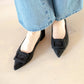 日本製 Launa lea 帶扣尖頭高跟鞋 (0459) Black