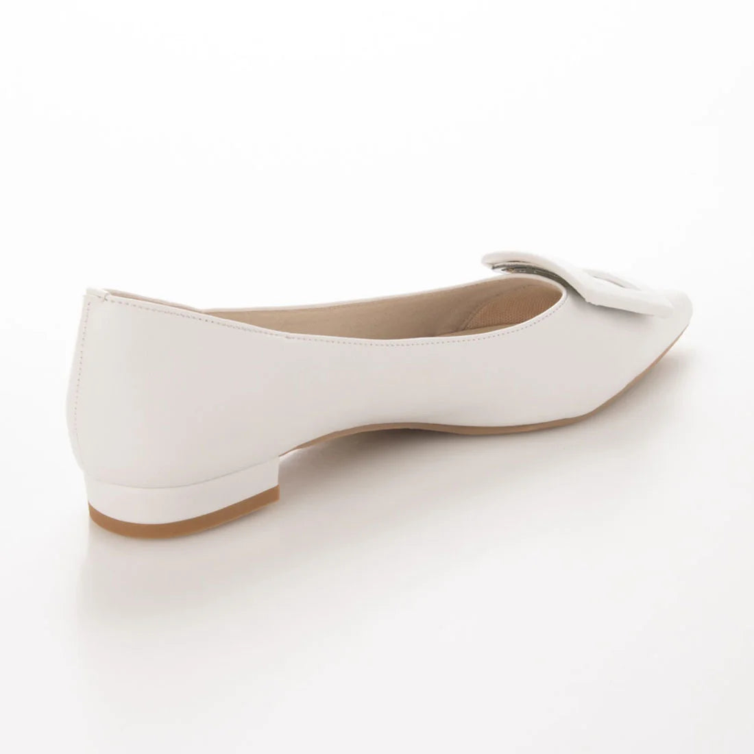 日本製 Launa lea 帶扣尖頭高跟鞋 (0459) Ivory