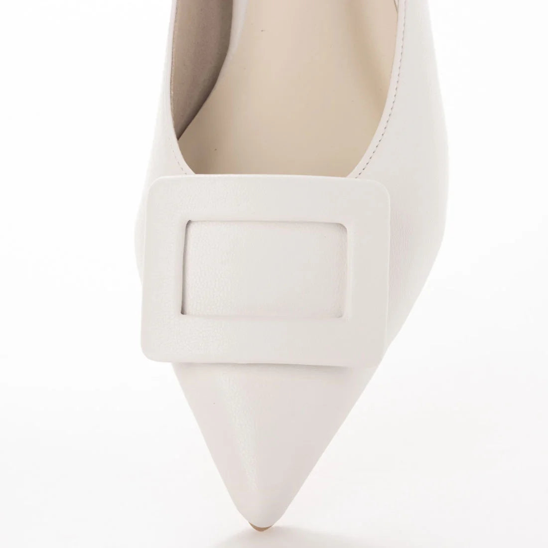 日本製 Launa lea 帶扣尖頭高跟鞋 (0459) Ivory