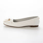 【新品預訂】日本製 Lauf Oletta 防水鑲邊流蘇設計的氣質平底鞋(LRH120 White) (白色)