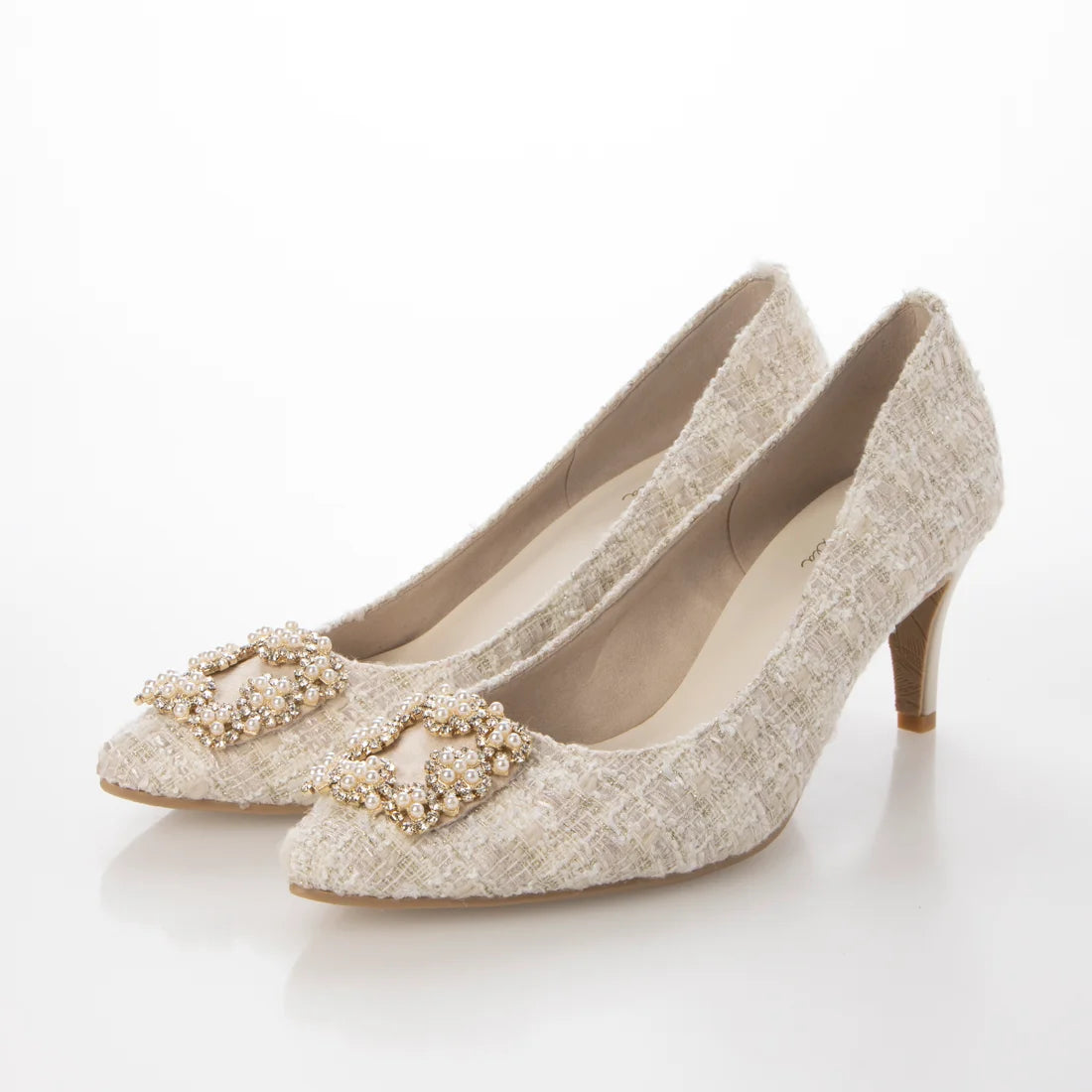 日本製 Launa lea Bijou 尖頭高跟鞋(0484) Ivory