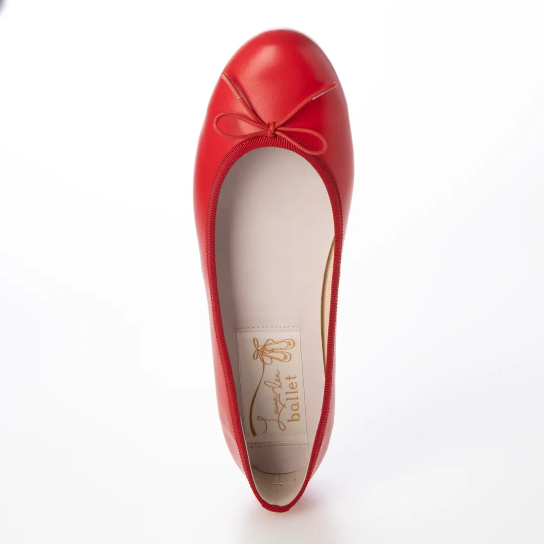 日本製 Launa lea 蝴蝶結圓頭啞面芭蕾晴雨鞋( RB1001A ) (紅色/red)