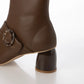 Launa lea Belt 方頭短靴 (0545)Camel