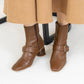 Launa lea Belt 方頭短靴 (0545)Camel