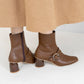 Launa lea Belt 方頭短靴 (0545)Camel