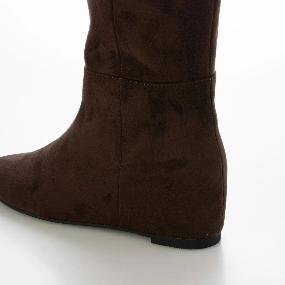 【新品預訂】Launa Lea 5cm內增高柔軟絨布長boot (S149)(深棕色／D Brown S)