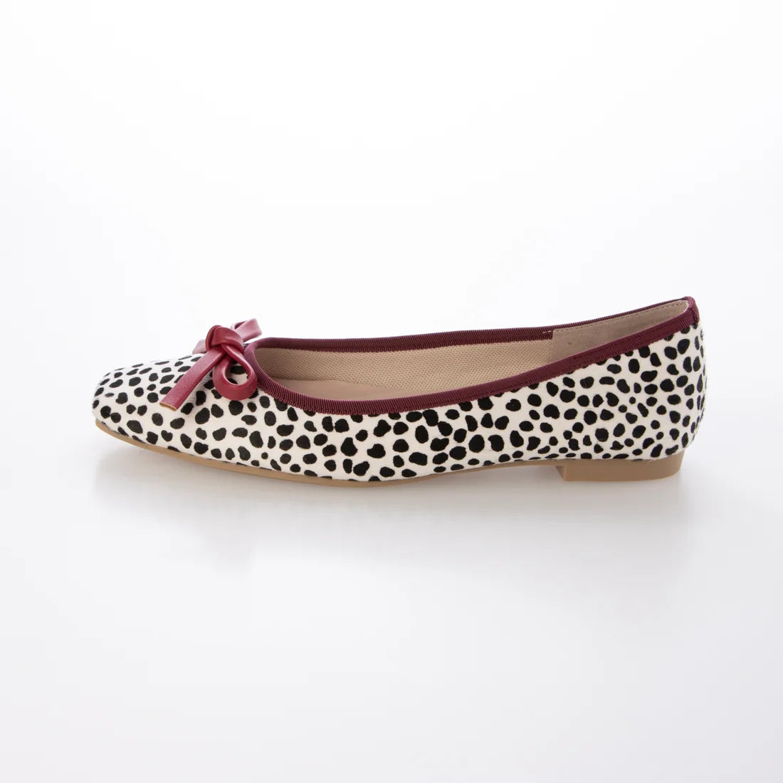 【新品預訂】日本製 Launa lea 方頭動物紋芭蕾鞋 (B7610A) (達爾馬提亞Z / Dalmatian Z )