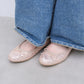 【新品預訂】日本製 Launa lea 閃耀亮片圓頭芭蕾鞋 ( B1601A ) (粉杏色 Z / PK Beige Z )