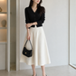 【新品預訂】日本製 Launa lea 優雅魚嘴細蝴蝶結平底鞋(634)  (黑色/Black)