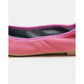 日本製【珍珠色調防水】Emma Francis 真皮 圓頭平底芭蕾舞鞋(02b-L S143)(Dark pink leather suede)（ダークピンク レザースエード）